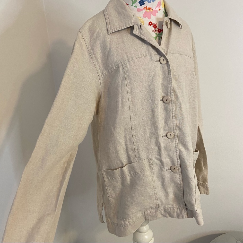 Pendleton Khaki Linen Button Down - image 4